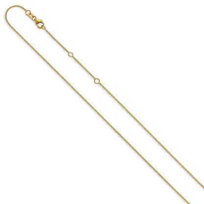 1.10mm Round Cable 2in+2in Adjustable Chain