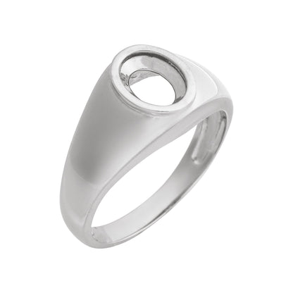 9x7 mm Oval Bezel-Set Ring