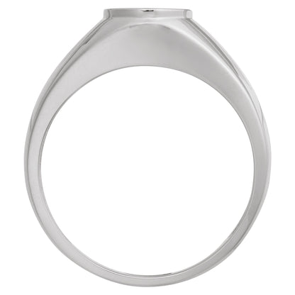 9x7 mm Oval Bezel-Set Ring