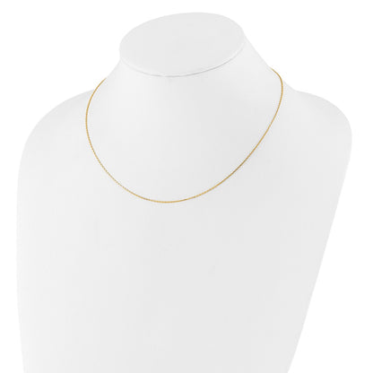 1.1mm D/C Square Cable 1in+1in Adjustable Chain - Yellow Gold