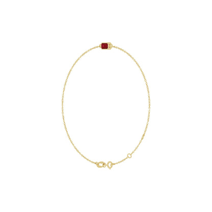 Natural Ruby 6 1/2-7 1/2" Bracelet