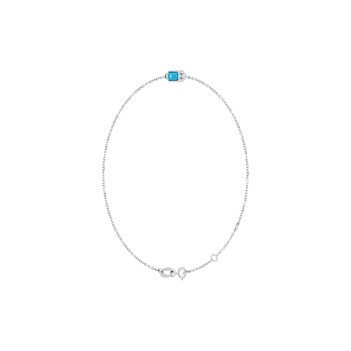Natural Aquamarine 6 1/2-7 1/2" Bracelet
