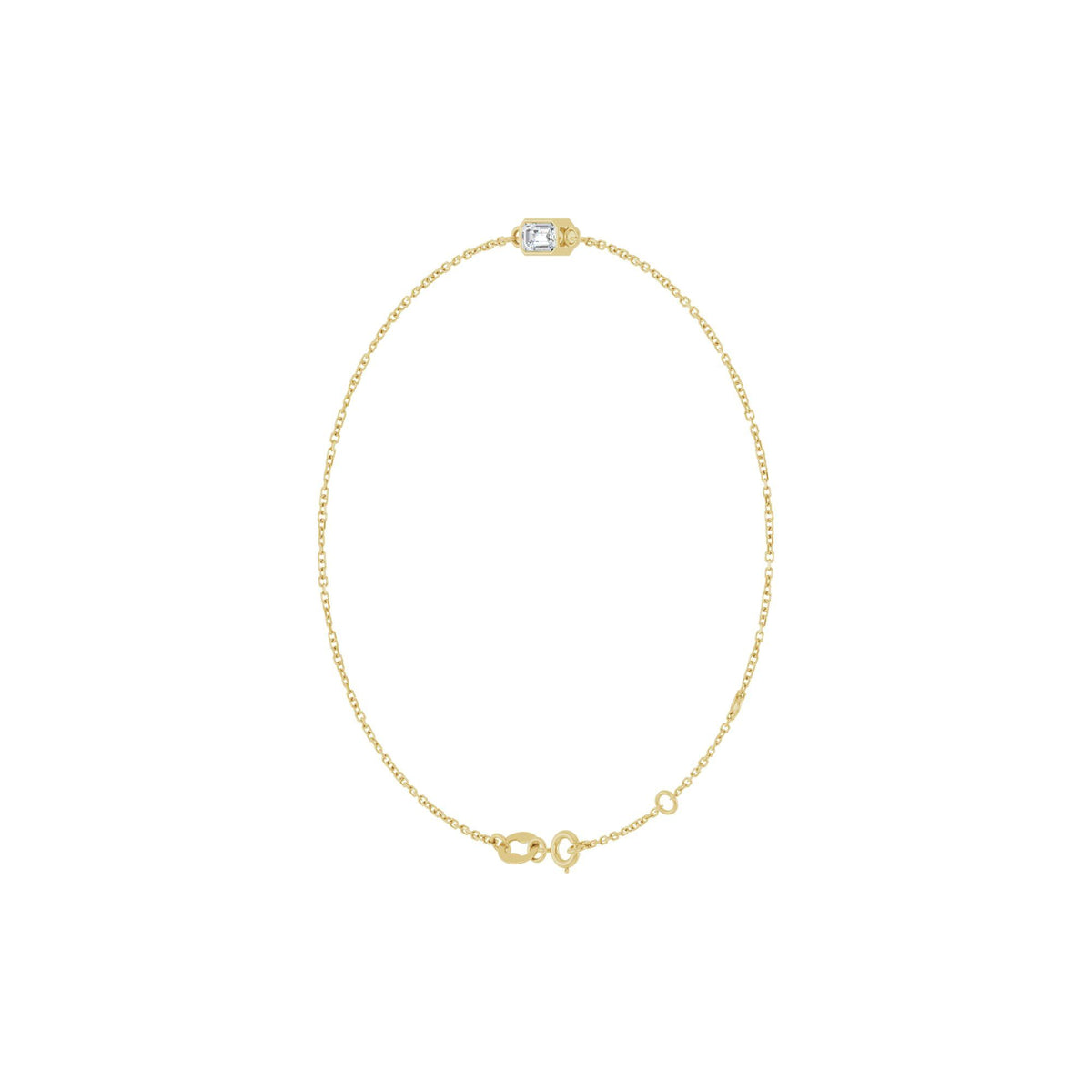 Natural White Sapphire 6 1/2-7 1/2" Bracelet