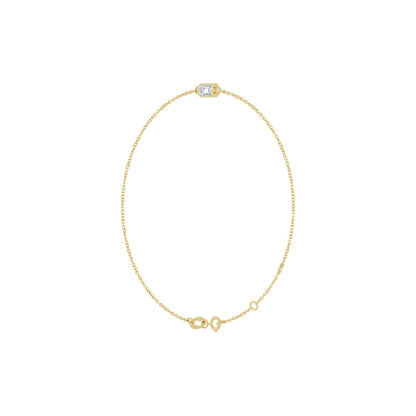Natural White Sapphire 6 1/2-7 1/2" Bracelet