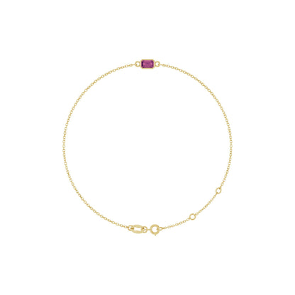Natural Pink Tourmaline 6 1/2-7 1/2" Bracelet