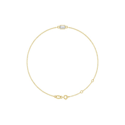 Natural White Sapphire 6 1/2-7 1/2" Bracelet