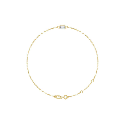 Natural White Sapphire 6 1/2-7 1/2" Bracelet
