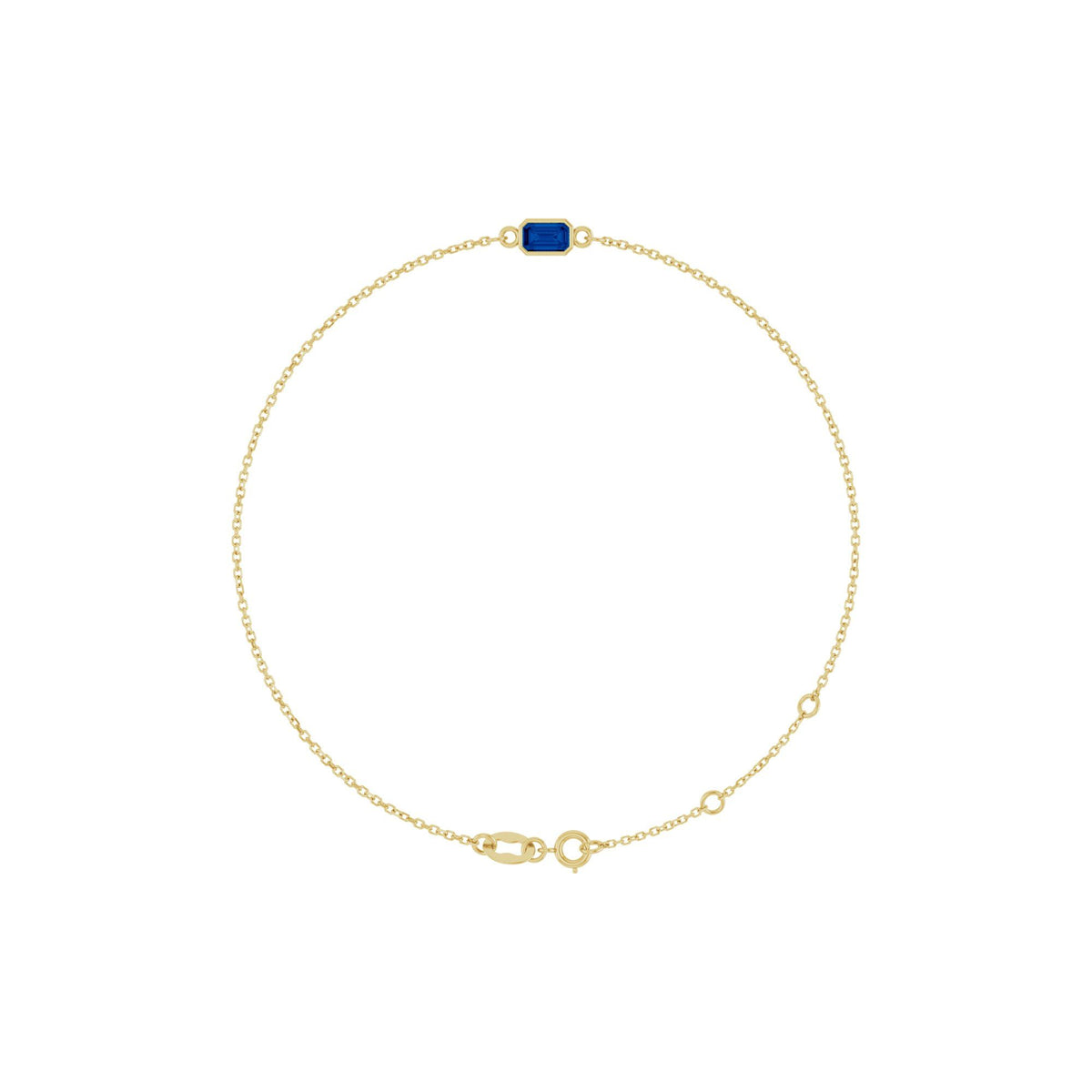 Natural Blue Sapphire 6 1/2-7 1/2" Bracelet