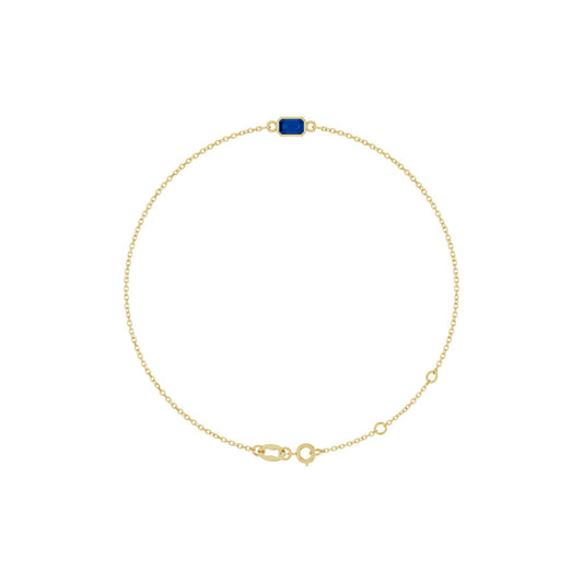 Natural Blue Sapphire 6 1/2-7 1/2" Bracelet