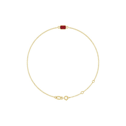Natural Ruby 6 1/2-7 1/2" Bracelet