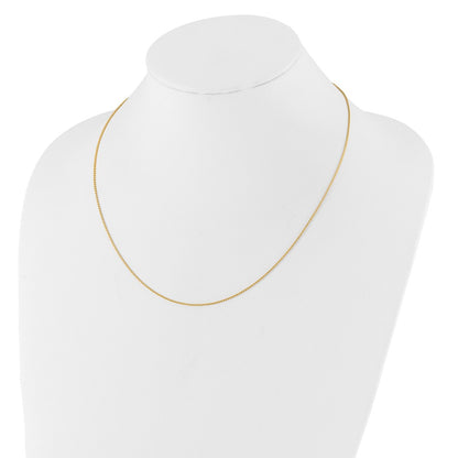 1mm D/C Open Franco 1in+1in Adjustable Chain - Yellow Gold
