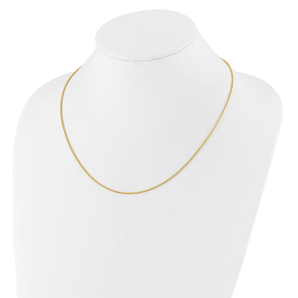 1.4mm D/C Open Franco 1in+1in Adjustable Chain - Yellow Gold