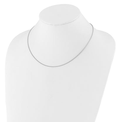 1.4mm D/C Open Franco 1in+1in Adjustable Chain - White Gold