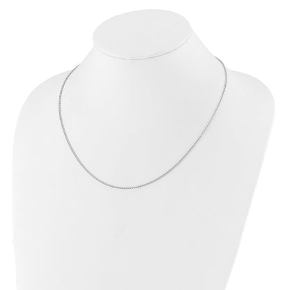 1.4mm D/C Open Franco 1in+1in Adjustable Chain - White Gold