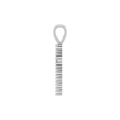 Natural Diamond Accented Cross Pendant