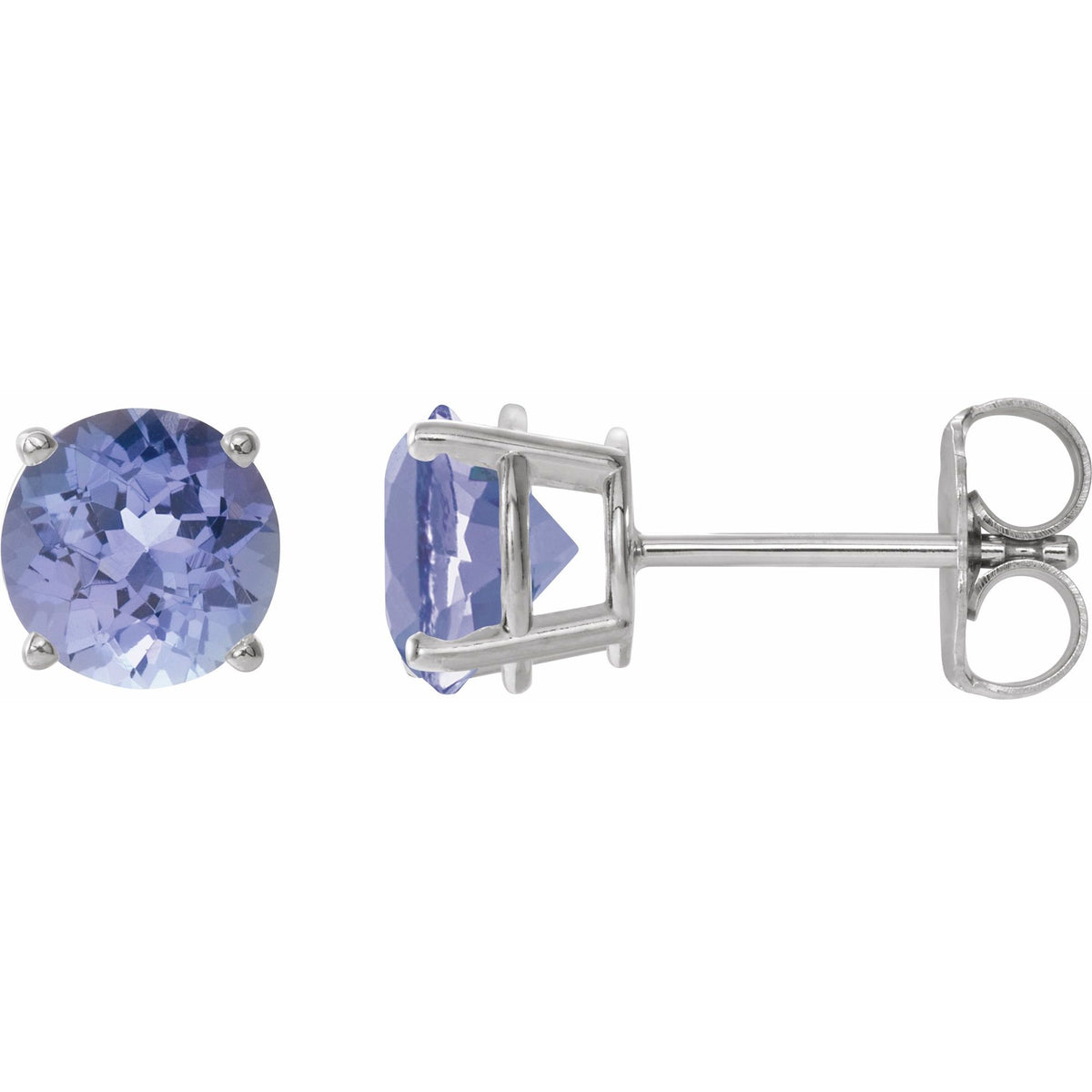 7 mm Natural Tanzanite Earrings