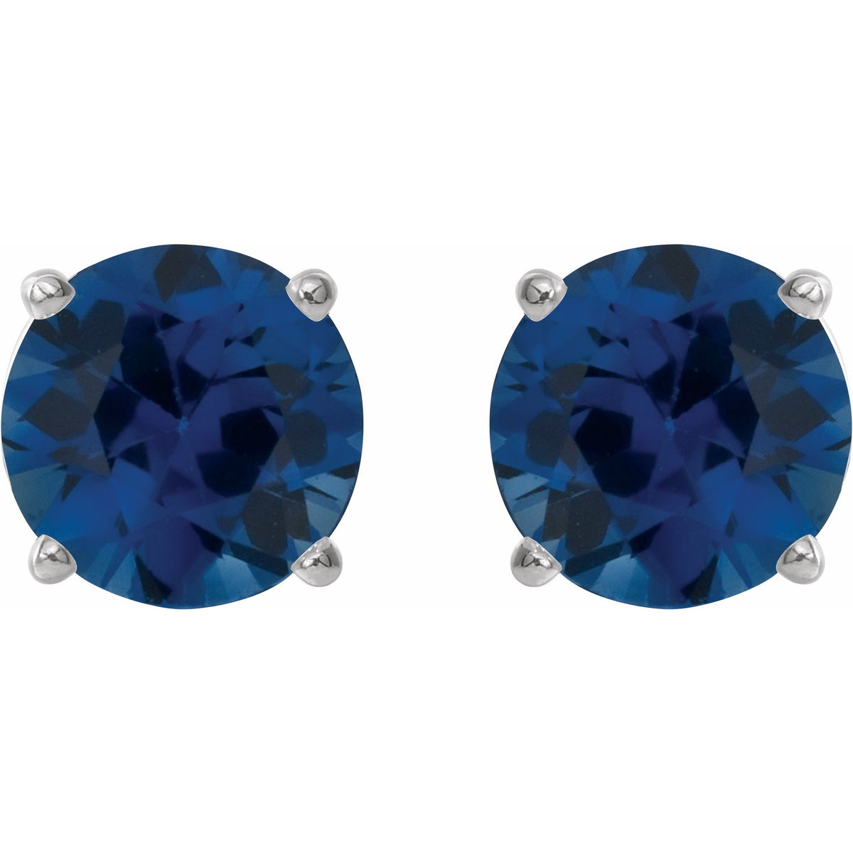 4 mm Natural Blue Sapphire Earrings