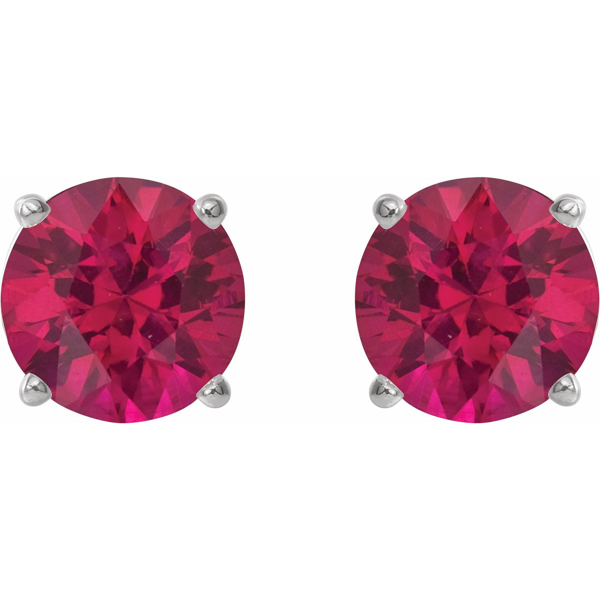 5 mm Natural Ruby Earrings