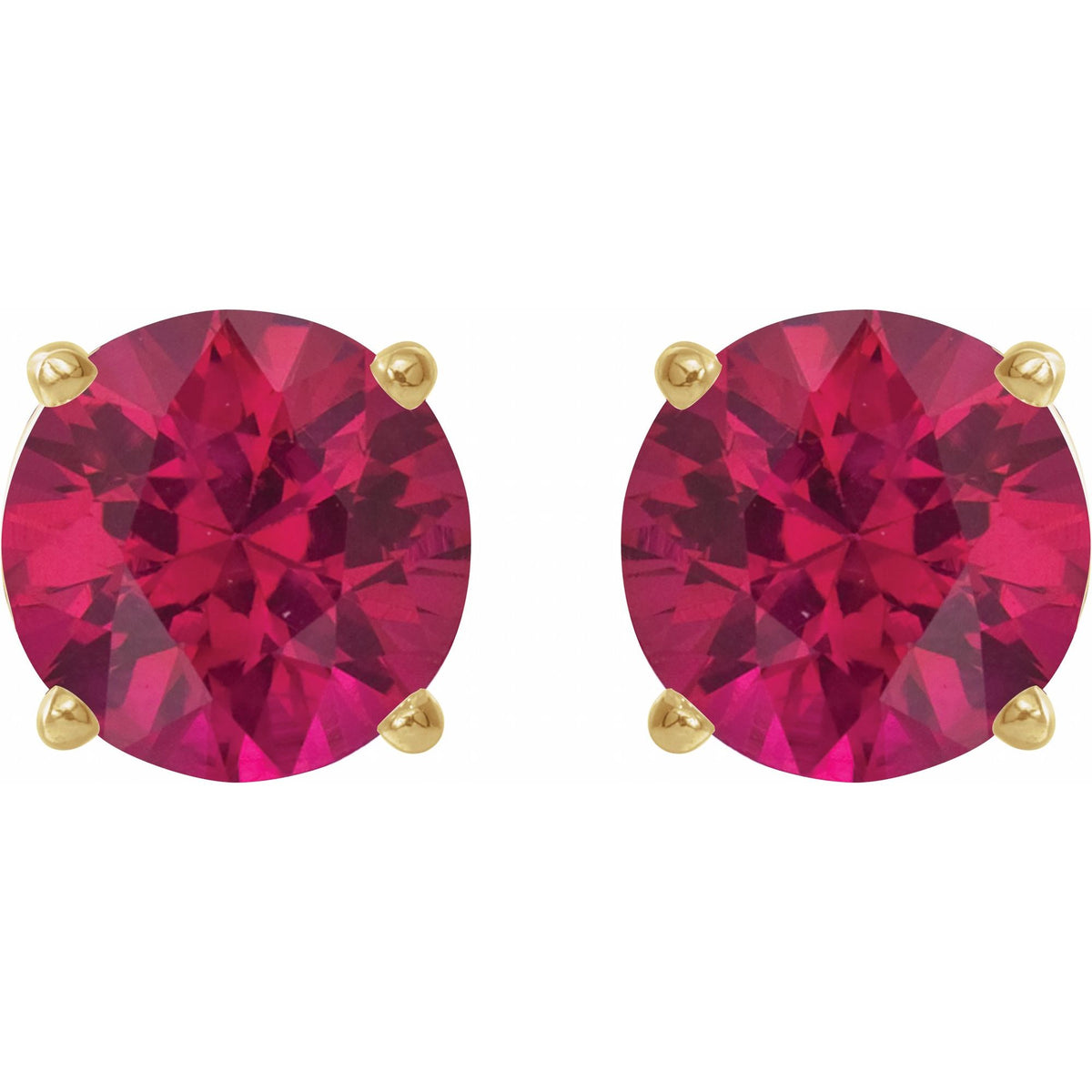 5 mm Natural Ruby Earrings