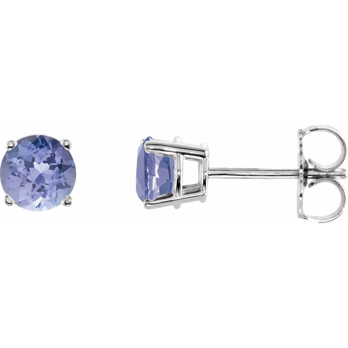 5 mm Natural Tanzanite Earrings