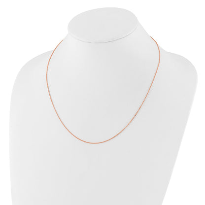 1.2mm Flat Cable 1in+1in Adjustable Chain - Rose Gold