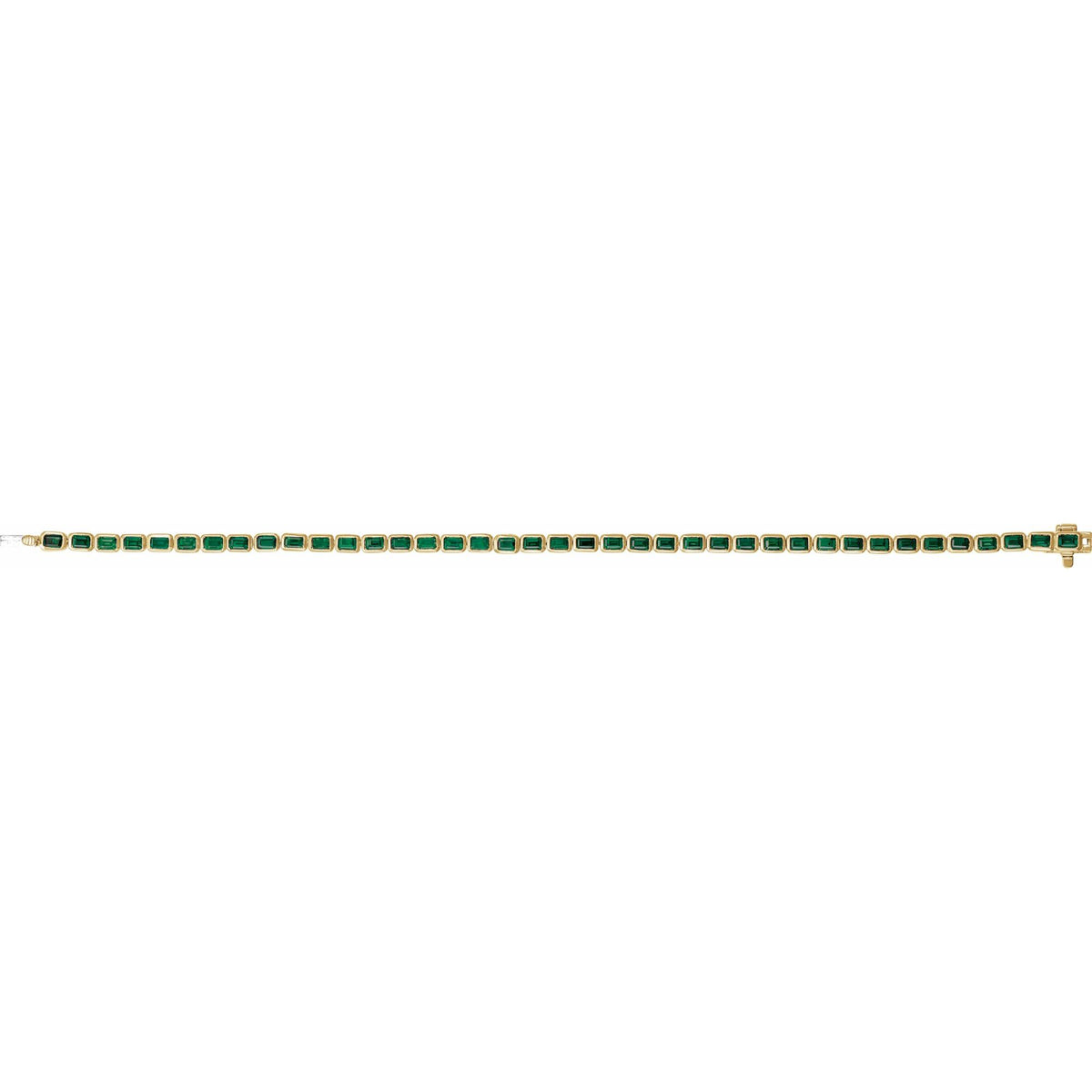 Natural Tsavorite Garnet Line 7" Bracelet