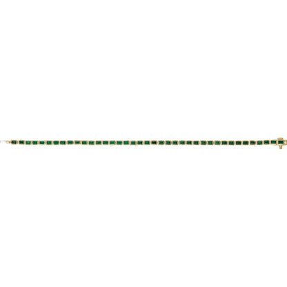 Natural Tsavorite Garnet Line 7" Bracelet