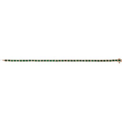 Natural Tsavorite Garnet Line 7" Bracelet