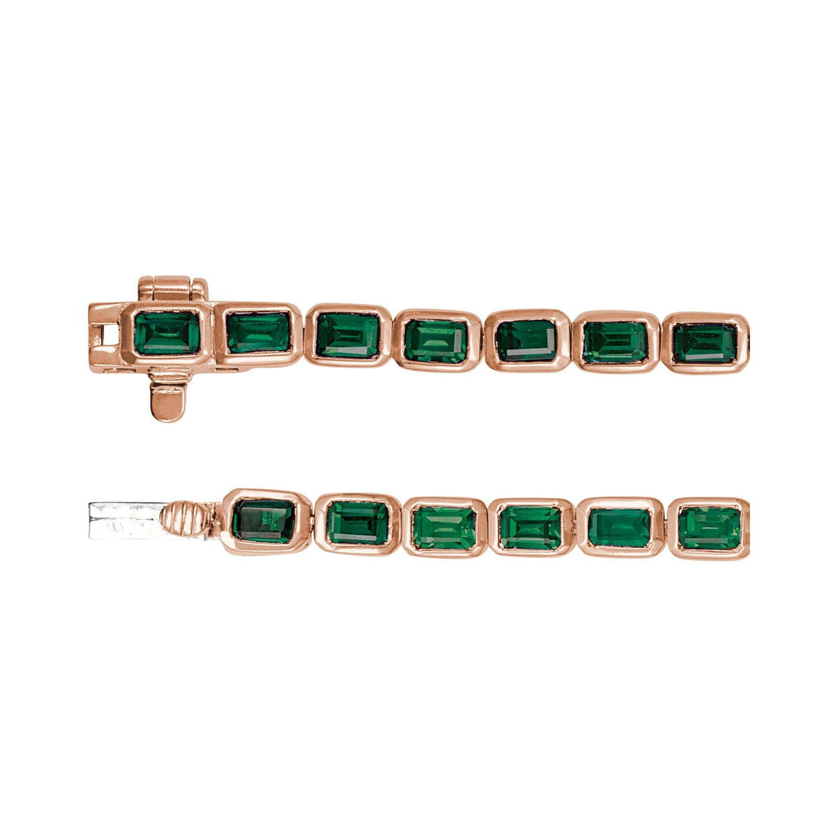 Natural Tsavorite Garnet Line 7" Bracelet