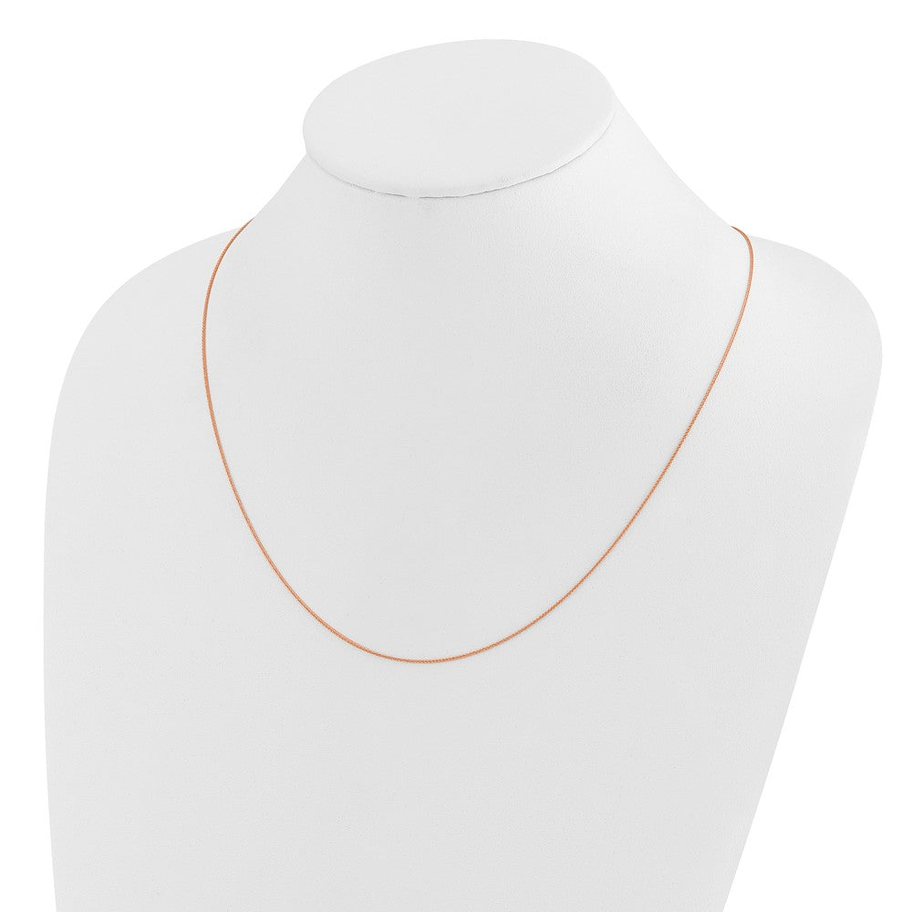 Adjustable .85mm Wheat Chain 22" - Rose Gold