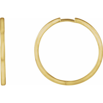 Hinged 25 mm Hoop Earrings