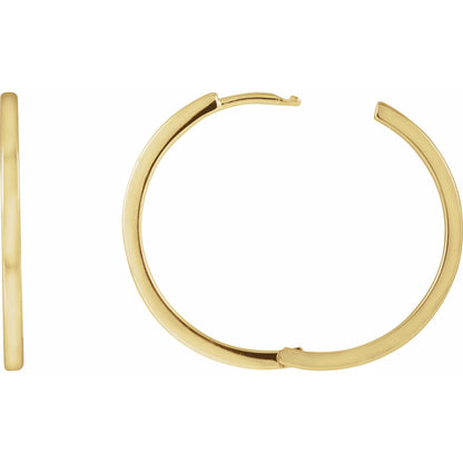 Hinged 25 mm Hoop Earrings