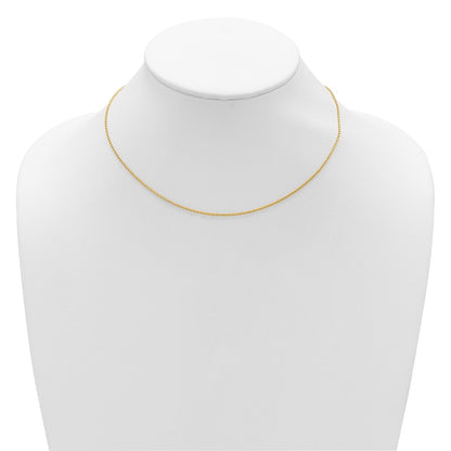 1.15mm D/C Open Franco 1in+1in Adjustable Chain - Yellow Gold