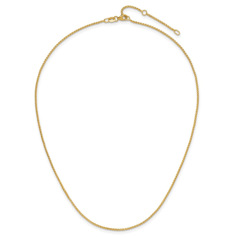 1.15mm D/C Open Franco 1in+1in Adjustable Chain - Yellow Gold