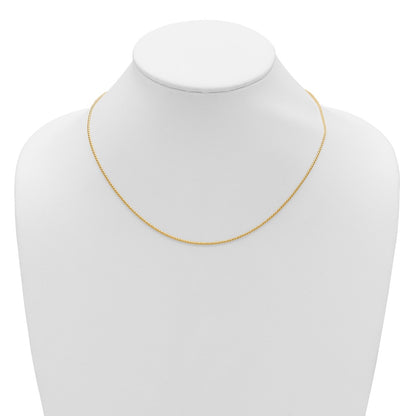 1.15mm D/C Open Franco 1in+1in Adjustable Chain - Yellow Gold