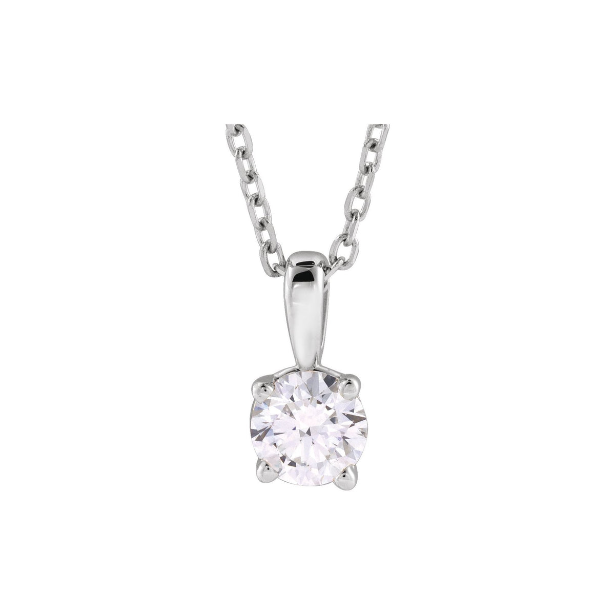 1/3 CT Natural Diamond 18" Necklace