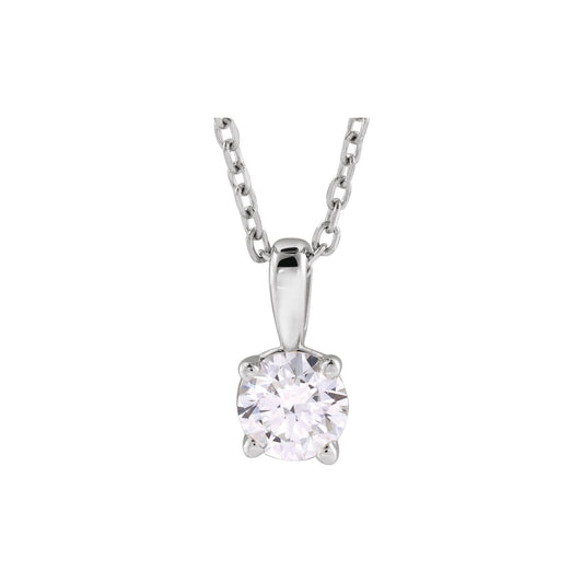 1/3 CT Natural Diamond 18" Necklace
