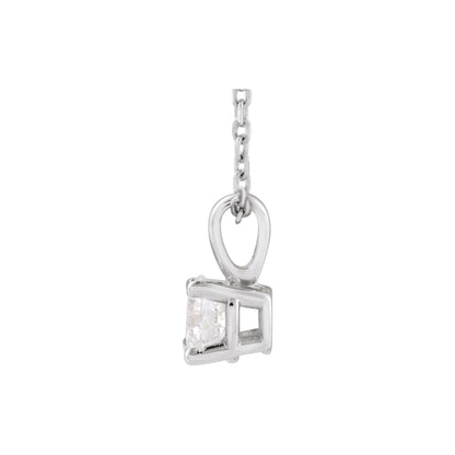 1/3 CT Natural Diamond 18" Necklace