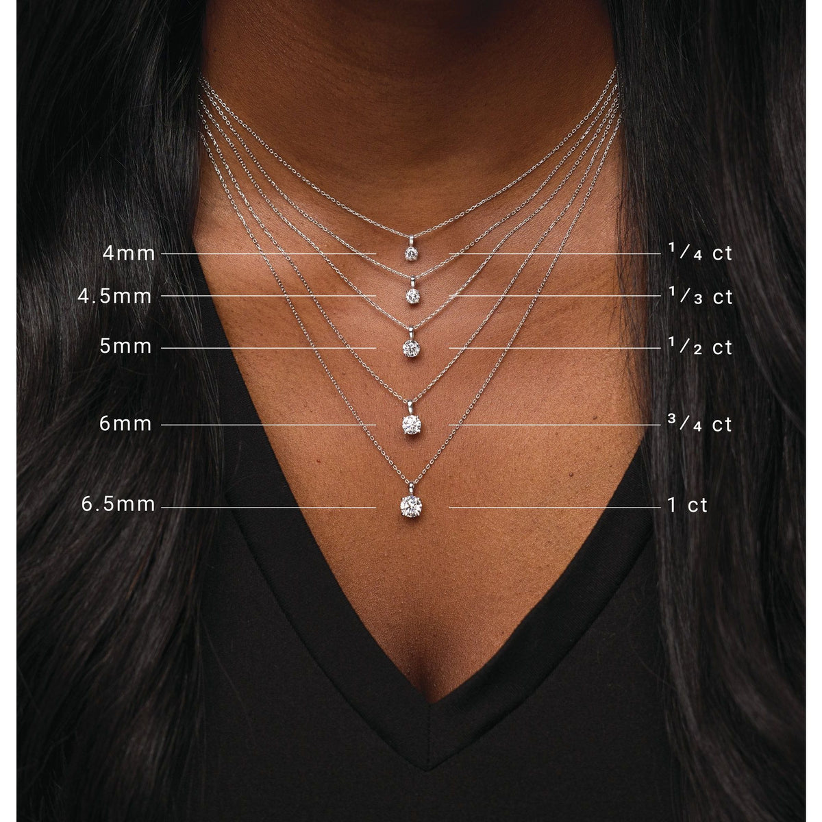 1/3 CT Natural Diamond 18" Necklace