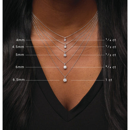 1/3 CT Natural Diamond 18" Necklace