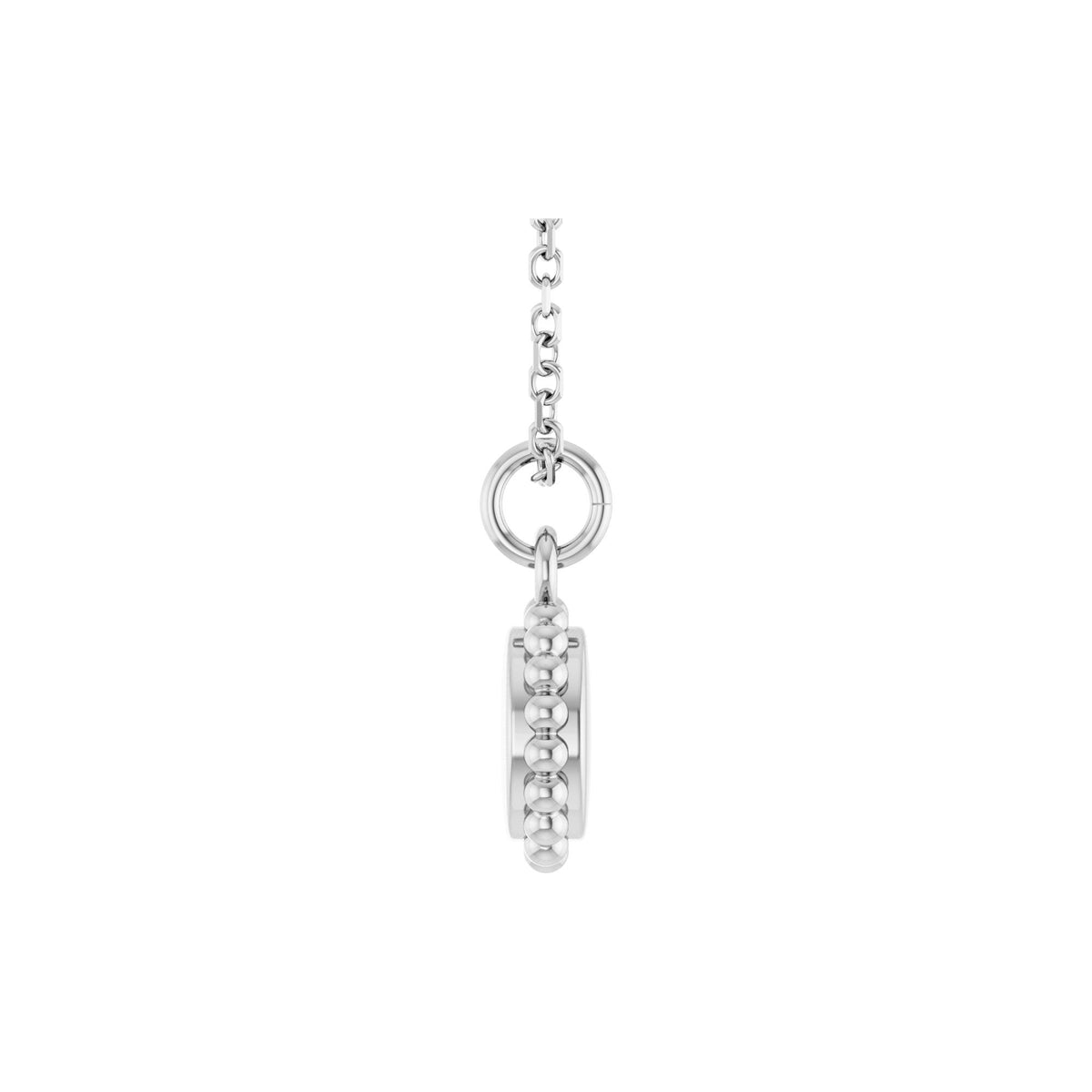 Engravable Beaded Disc 16-18" Necklace