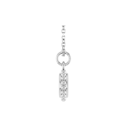 Engravable Beaded Disc 16-18" Necklace