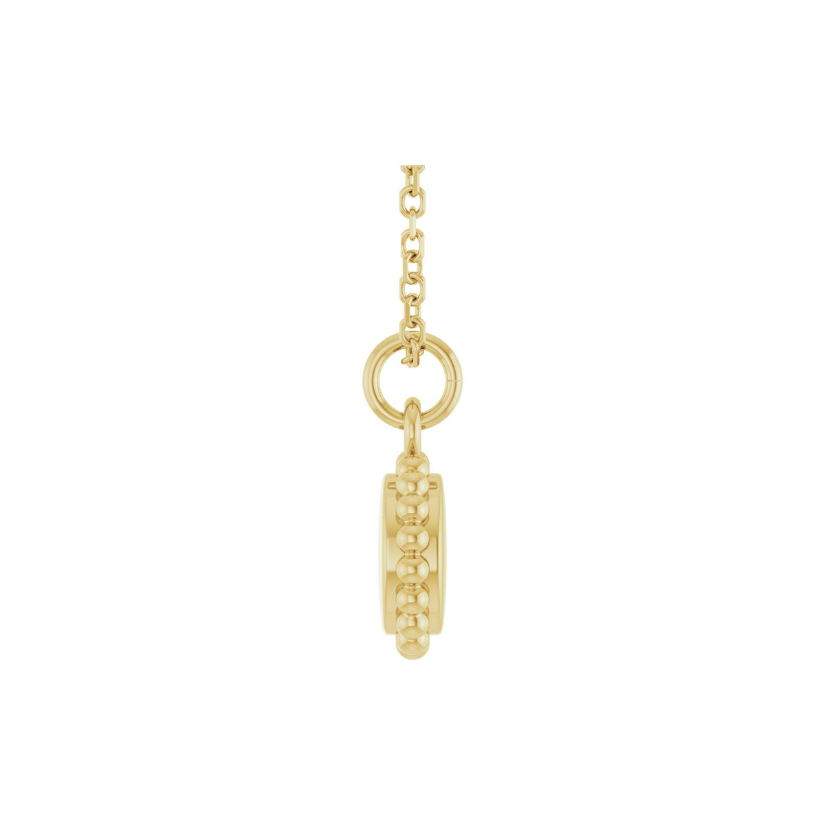 Engravable Beaded Disc 16-18" Necklace
