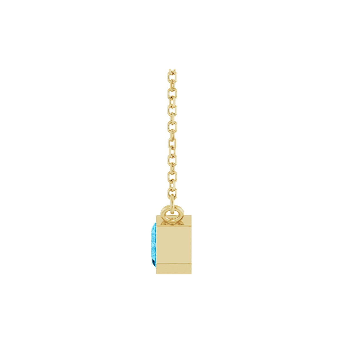 Natural Aquamarine 18" Necklace