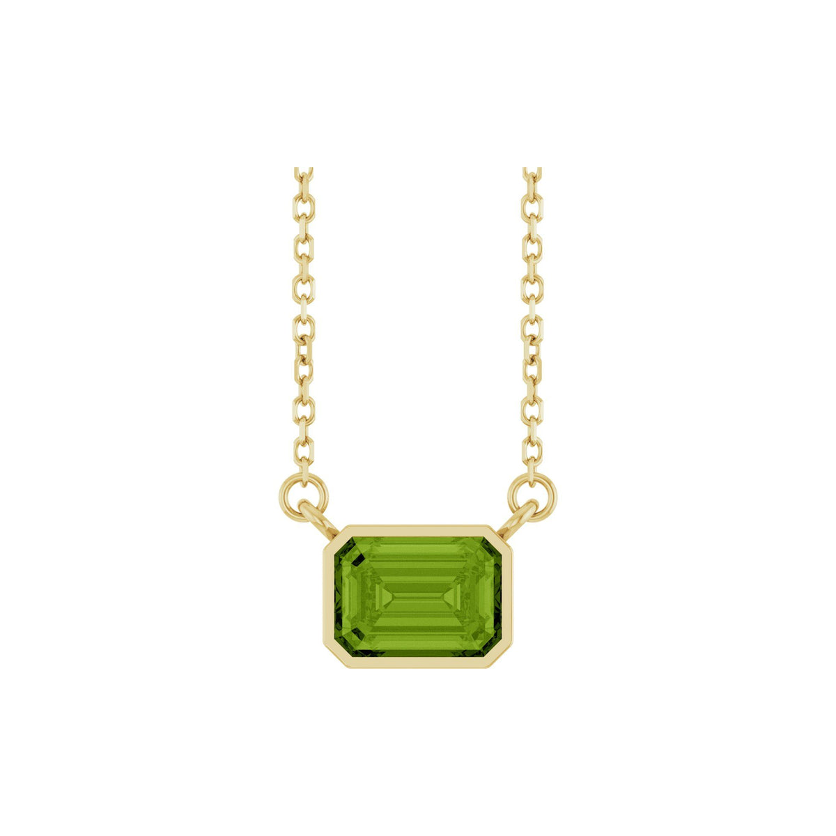 Natural Peridot 18" Necklace
