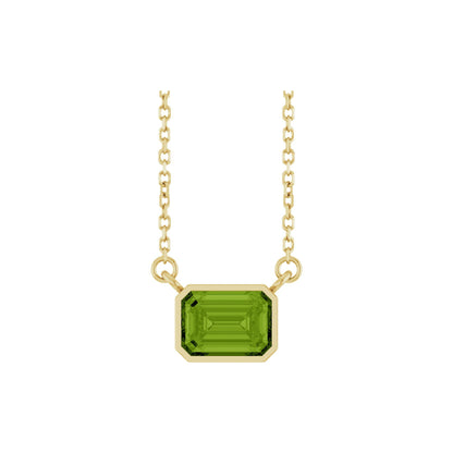 Natural Peridot 18" Necklace
