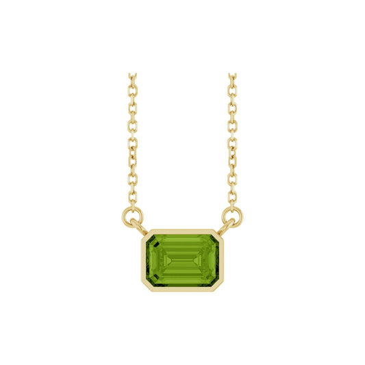 Natural Peridot 18" Necklace