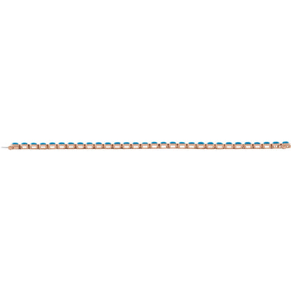 Natural Turquoise Line 7" Bracelet