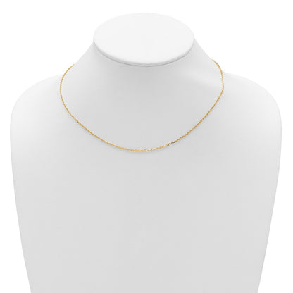 1.5mm D/C Square Cable 1in+1in Adjustable Chain - Yellow Gold