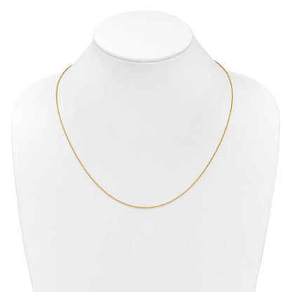 Adjustable 1.15mm D/C Open Franco Chain 22" - Yellow Gold